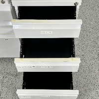 3 Drawer Rolling Cabinet image 2